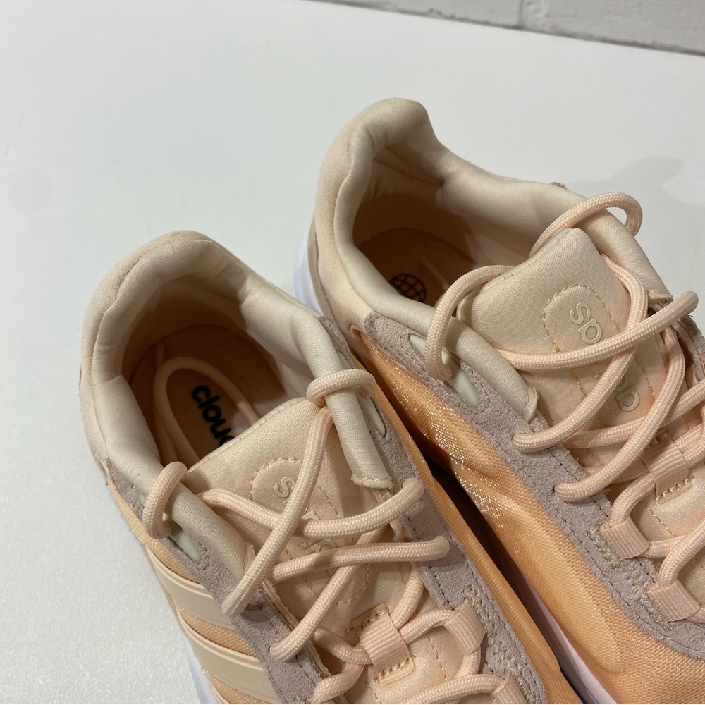 NEW Adidas Ozelle Cloudfoam Women's Orange Tan Shoes Sneakers GX4693 Size 7.5 - Picture 5 of 8